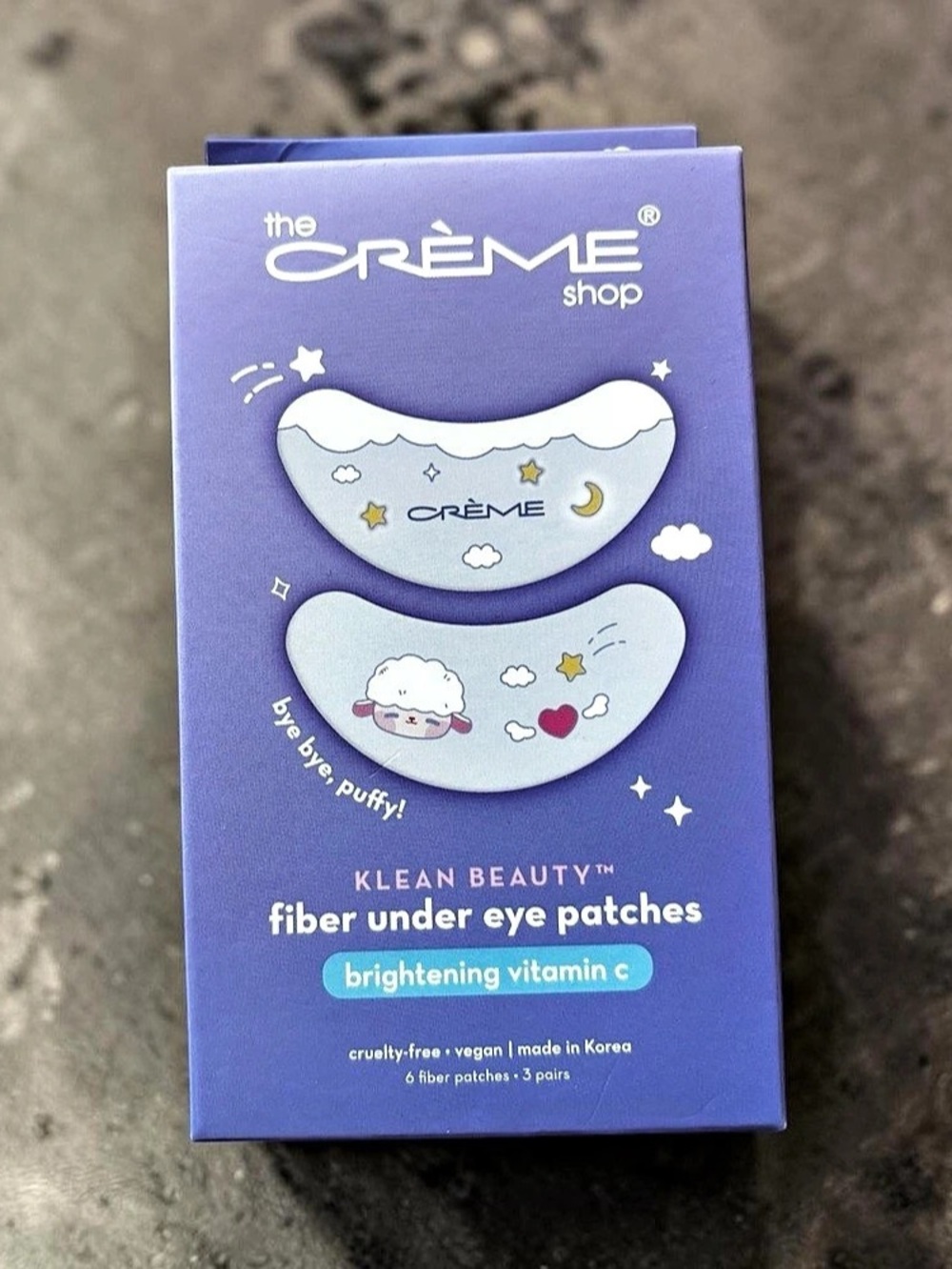 the Crème shop Klean Beauty Fiber Under Eye Patches - Brightening Vitamin C